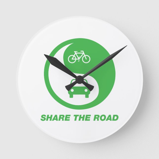 Horloge Ronde Partager la route (Recto)