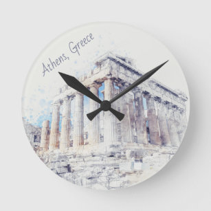 Horloge Ronde Parthénon des sites antiques à Athènes, Grèce