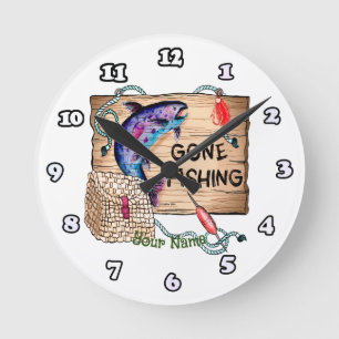 Horloge Ronde Parti Pêcher