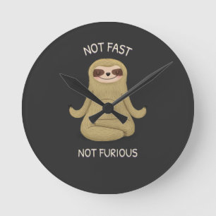 Horloge Ronde Pas rapide pas furieux