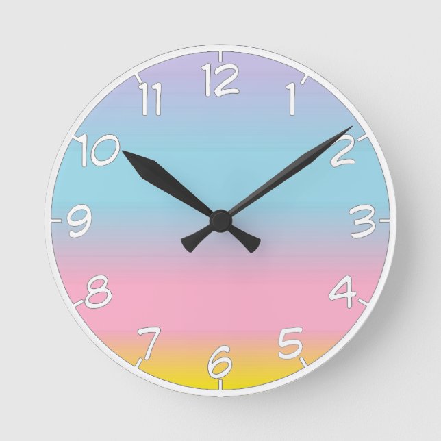 Horloge Ronde Pastel (Recto)