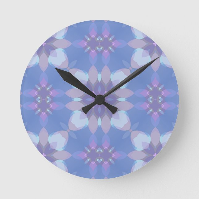 Horloge Ronde Pastel Pink and Blue #1 (Recto)