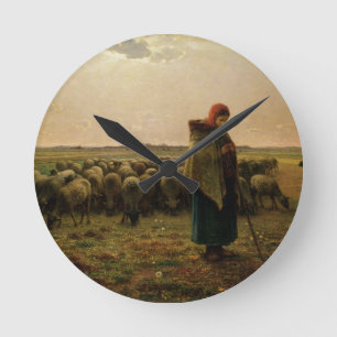 Horloge Ronde Pasteur avec son troupeau, 1863