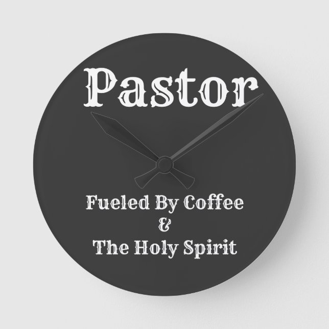 Horloge Ronde Pastor Acrylic Wall Clock (Recto)