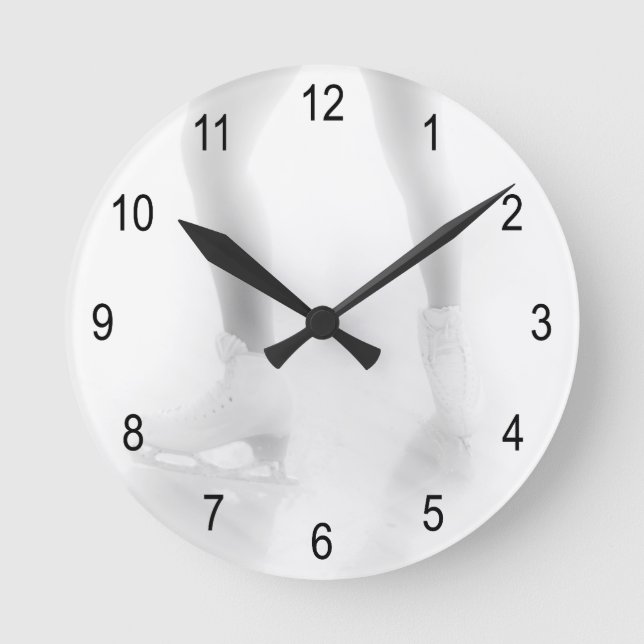 Horloge Ronde Patinage sur glace (Recto)