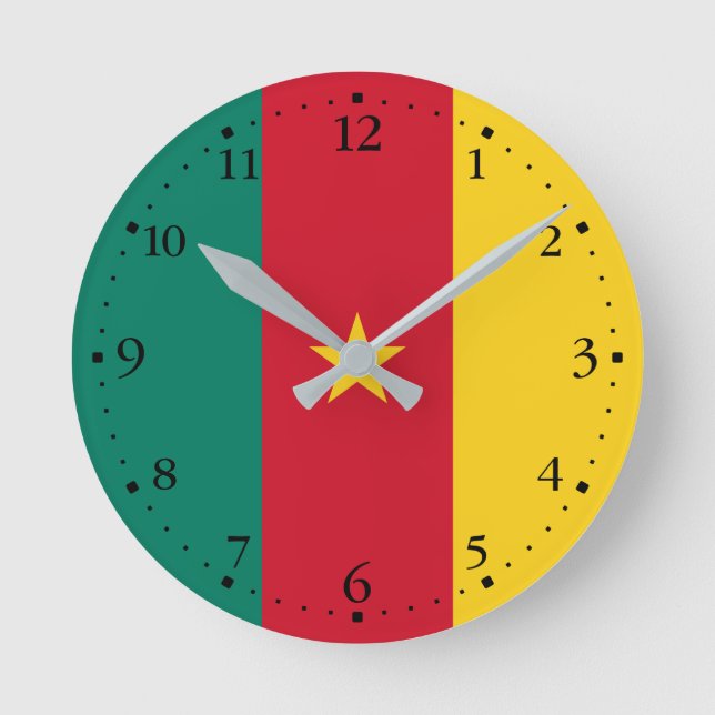 Horloge Ronde Patriotic Cameroon (Recto)