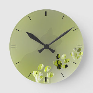 Horloge Ronde Patte de chat propre
