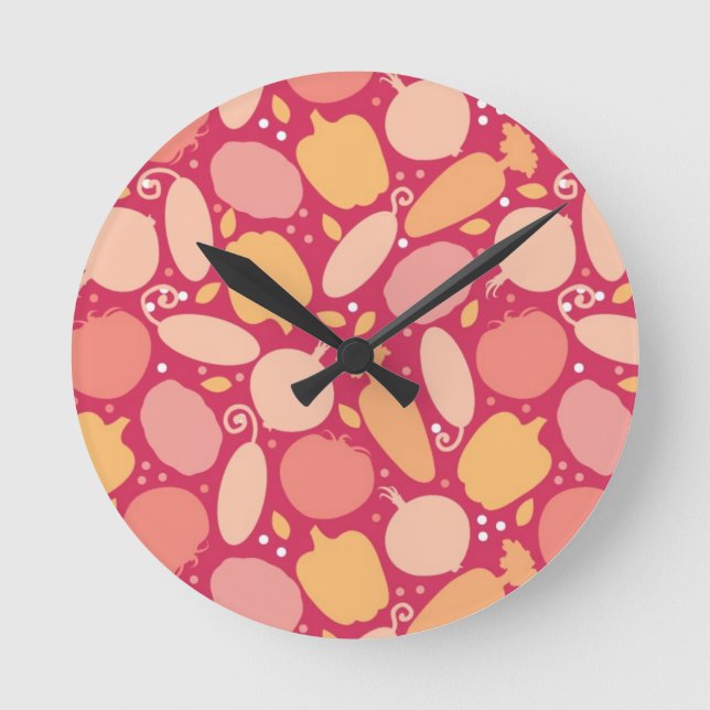 Horloge Ronde Pattern de Colorful (Recto)