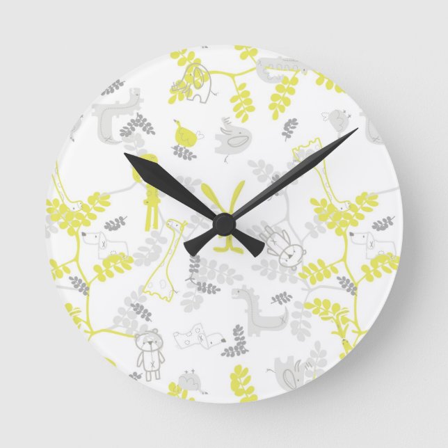 Horloge Ronde pattern displaying baby animals 2 (Recto)