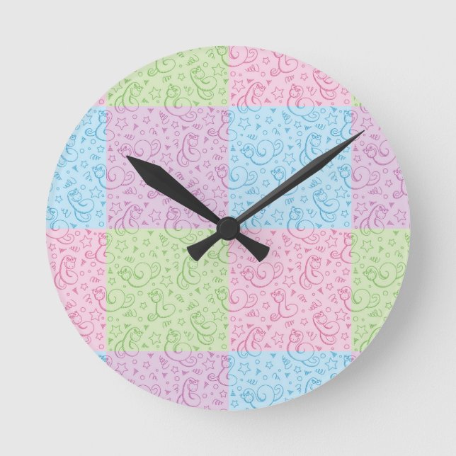 Horloge Ronde patterns witkes snakes (Recto)