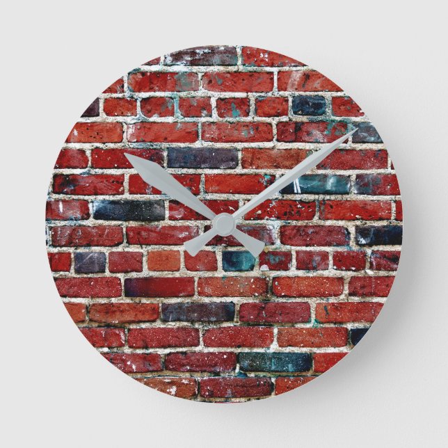 Horloge Ronde Patters de Brick Wall Cool Texture (Recto)