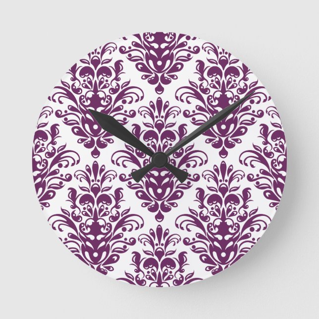 Horloge Ronde Patters de Damask (Recto)