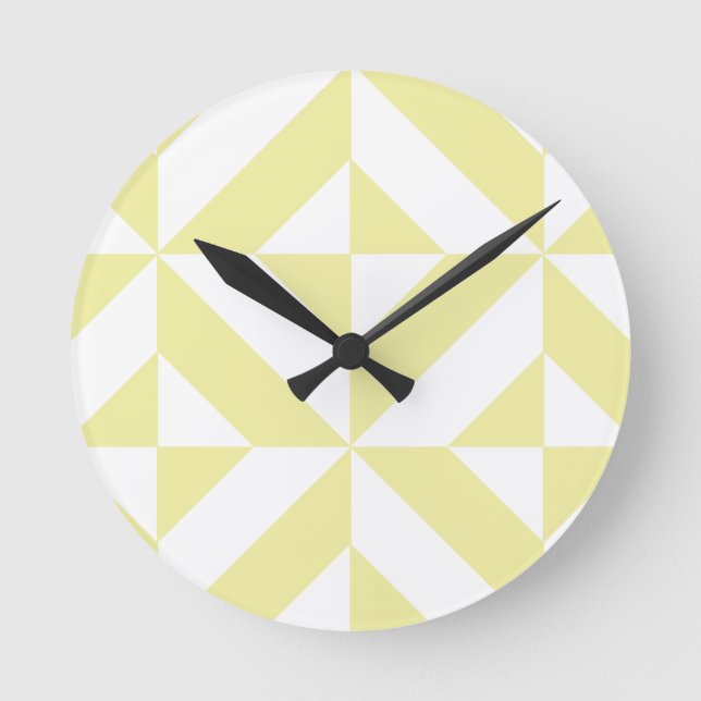 Horloge Ronde Patters de Pale Yellow (Recto)