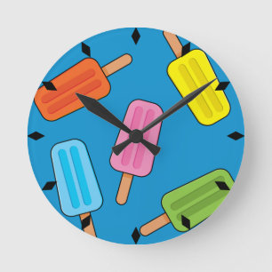 Horloge Ronde Patters de Popsicles