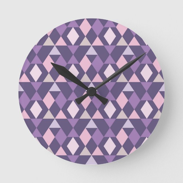 Horloge Ronde Patters de Purple Arabic (Recto)