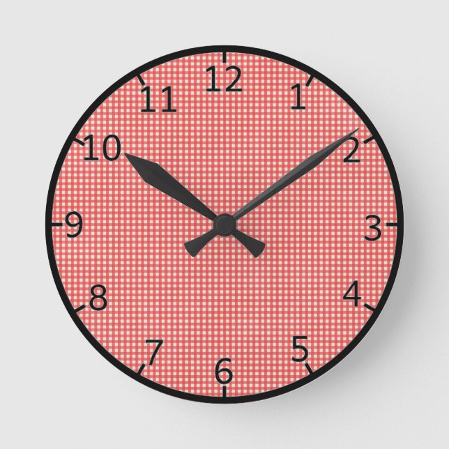 Horloge Ronde Patters rouges (Recto)