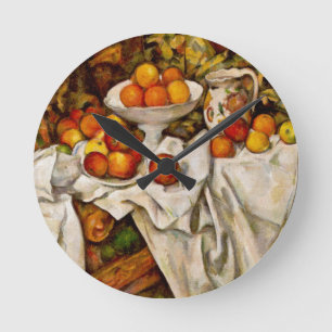 Horloge Ronde Paul Cezanne Pommes Oranges Impressionnisme