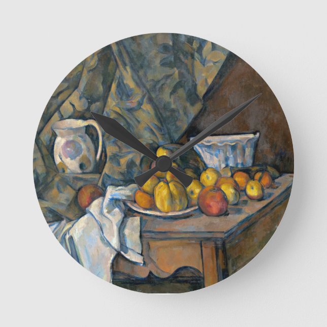Horloge Ronde Paul Cezanne | Still Life with Apples and Peaches, (Recto)