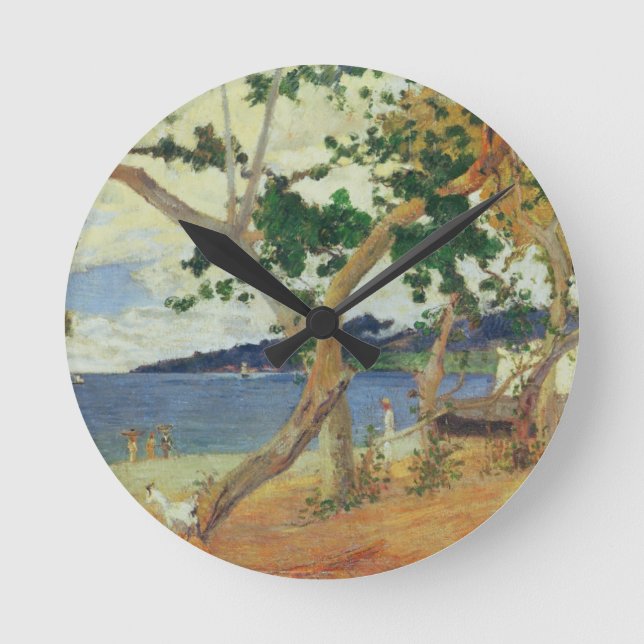 Horloge Ronde Paul Gauguin | By the Seashore, Martinique, 1887 ( (Recto)