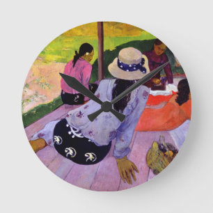 Horloge Ronde Paul Gauguin   la sièste, 1891-2 (huile sur la