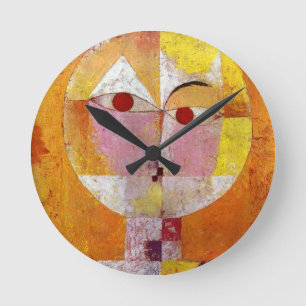Horloge Ronde Paul Klee Senecio Peinture