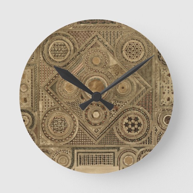 Horloge Ronde Pavement en mosaïque devant l'autel, plaque A de ' (Recto)