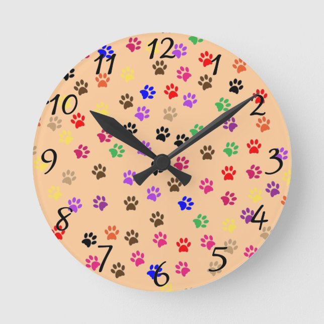 Horloge Ronde Paws Clock (Recto)