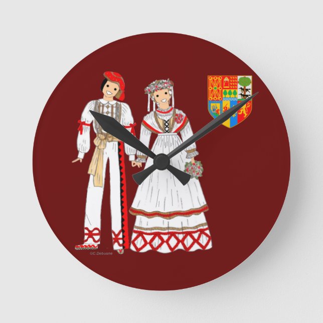 Horloge Ronde Pays Basque, Aquitaine, France (Recto)