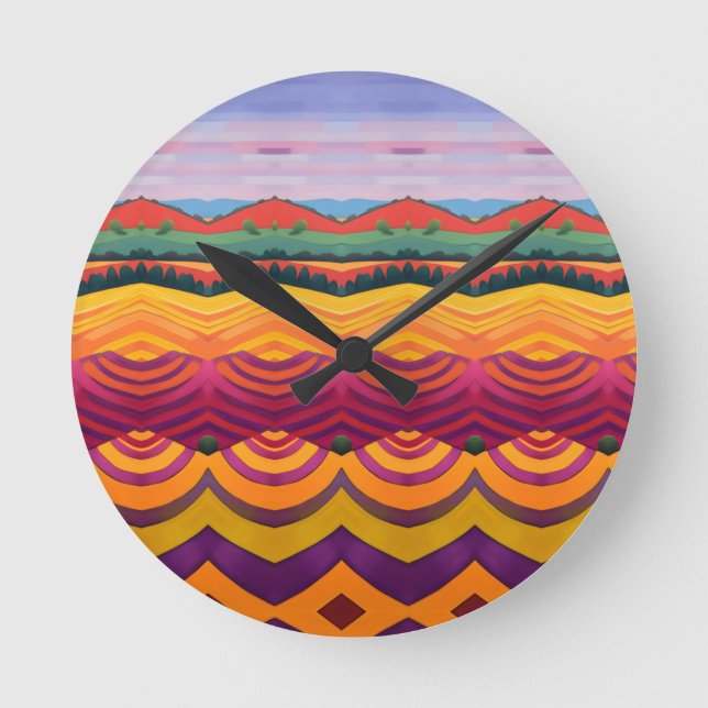 Horloge Ronde Paysage (Recto)