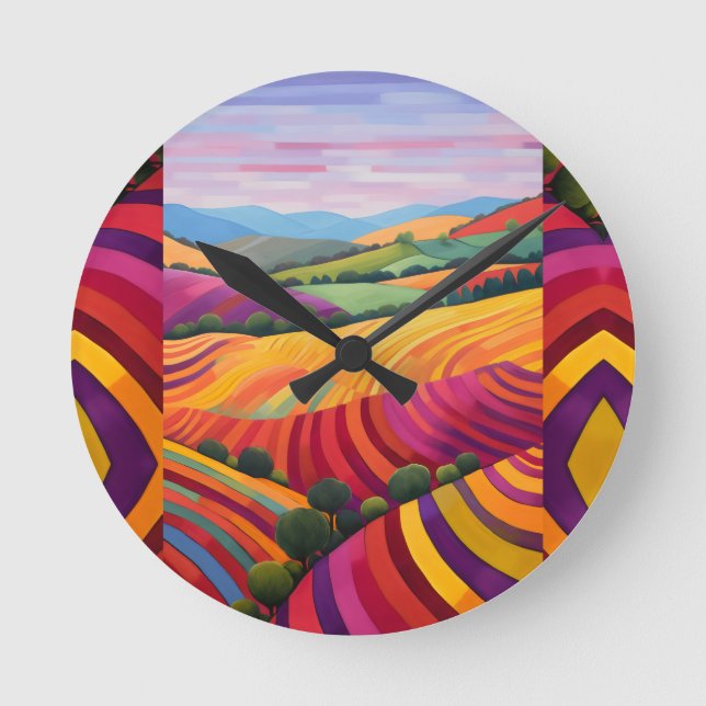 Horloge Ronde Paysage (Recto)