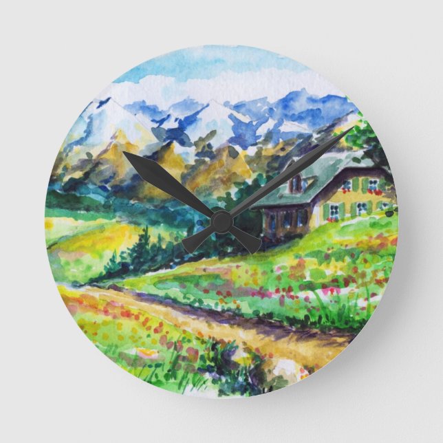 Horloge Ronde Paysage (Recto)