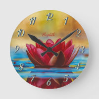 Paysage à la Fleur de Lotus Rouge, Zen