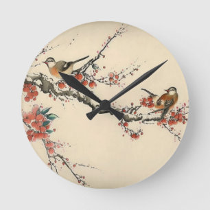 Horloge Ronde Paysage chinois