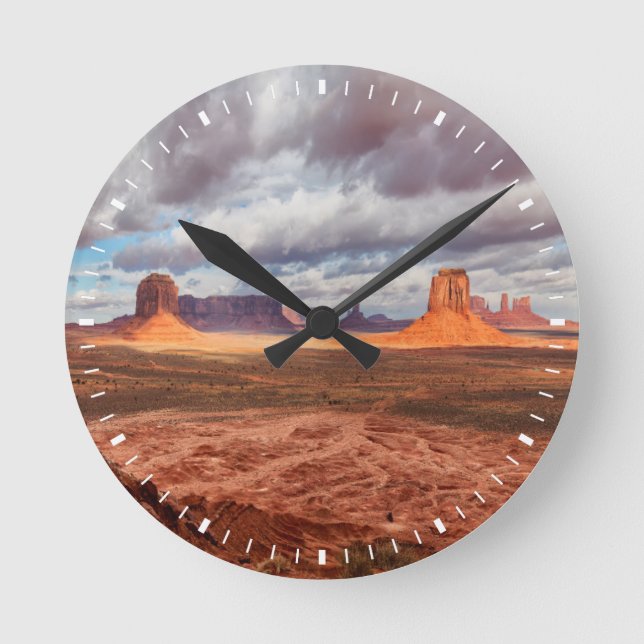 Horloge Ronde Paysage de la vallée des Monuments, AZ (Recto)