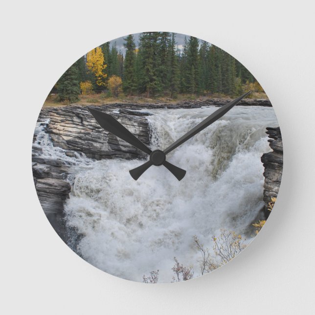 Horloge Ronde Paysage des chutes, chutes Athabasca (Recto)