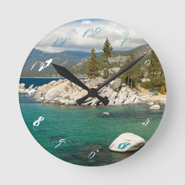 Horloge Ronde Paysage du lac Tahoe (Recto)