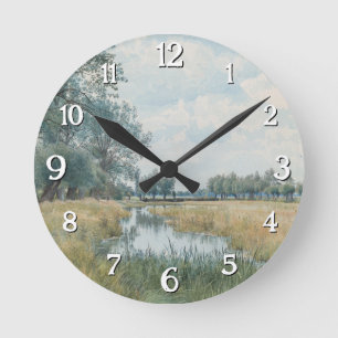 Horloge Ronde Paysage fluvial près de St. Ives, Huntingdonshire