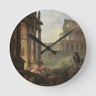 Horloge Ronde Paysage italien