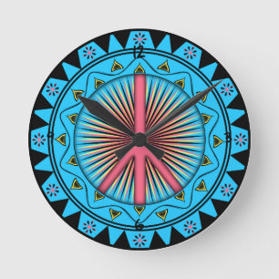 Horloge Ronde Peace ~ Sun Round Clock