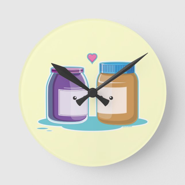 Horloge Ronde Peanut Butter and Jelly (Recto)
