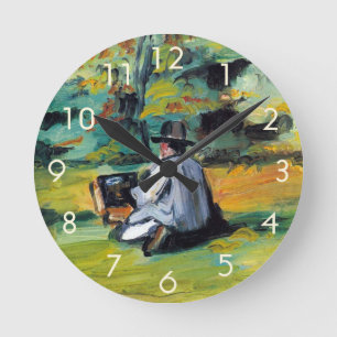 Horloge Ronde Peintre au travail de Paul Cezanne, Beaux-arts vin