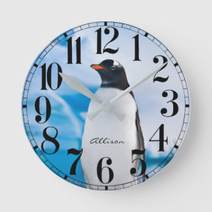 Horloge Ronde Penguin Wall Clock
