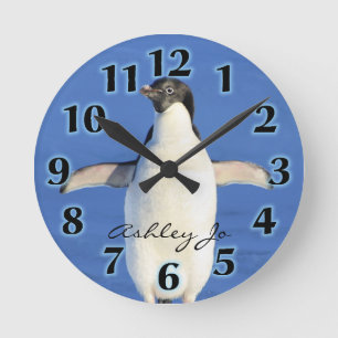 Horloge Ronde Penguin Wall Clock