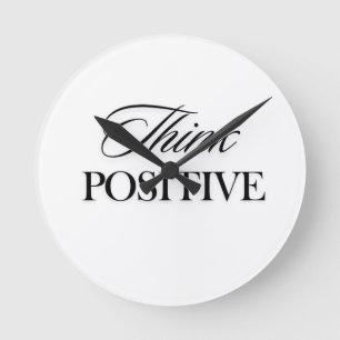 Horloge Ronde Penser positif
