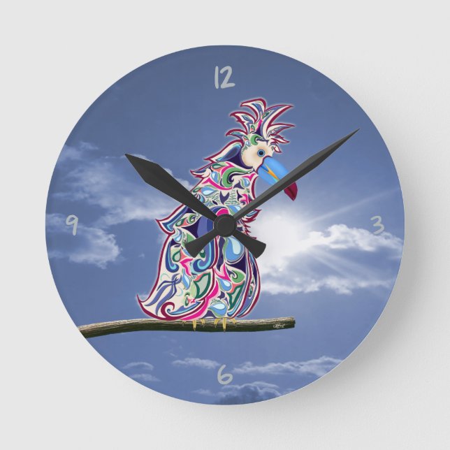 Horloge Ronde Perched Round (Recto)