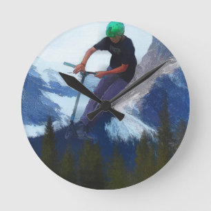 Horloge Ronde Performance de pointe - Scooter Boy