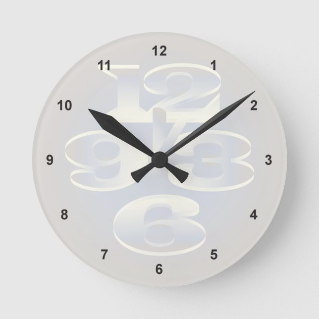 Horloge Ronde perle de cinq minutes (Recto)