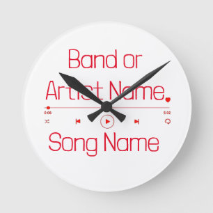 Horloge Ronde Personnalisable votre musique préférée