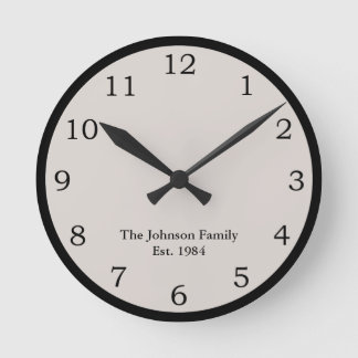 Horloge Ronde Personnalisé