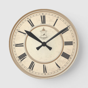 Horloge Ronde Personnalisé Personnalisé Vintage Votre Propre Pho